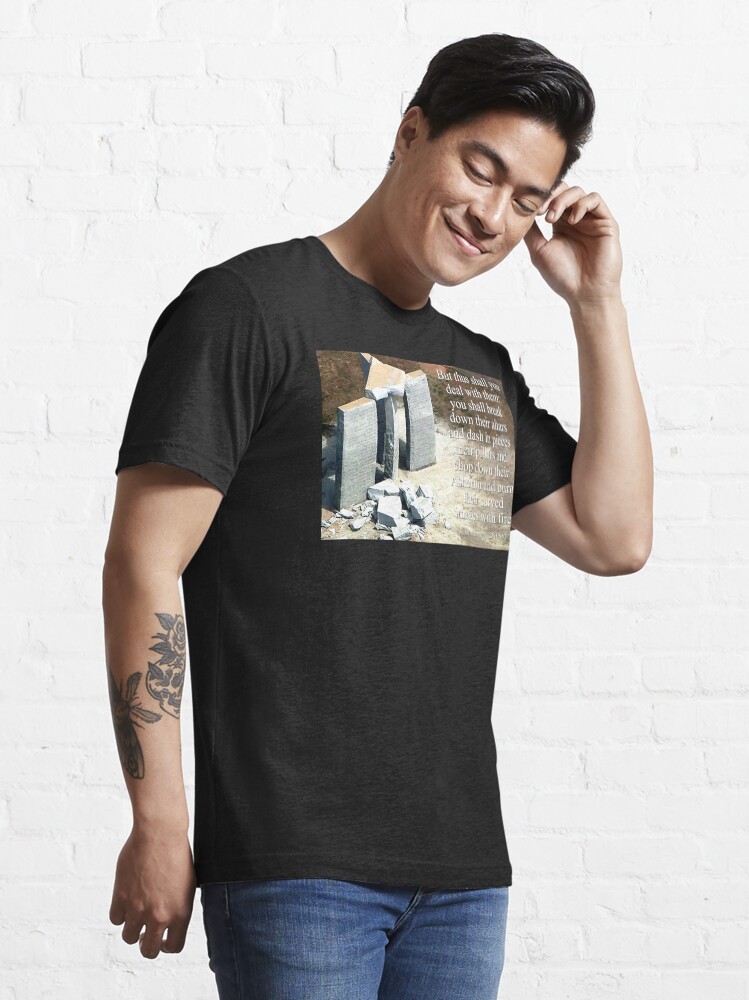 Thumbnail 3 of 7, Essential T-Shirt, Fallen Guidestones designed and sold by ShipOfFools.