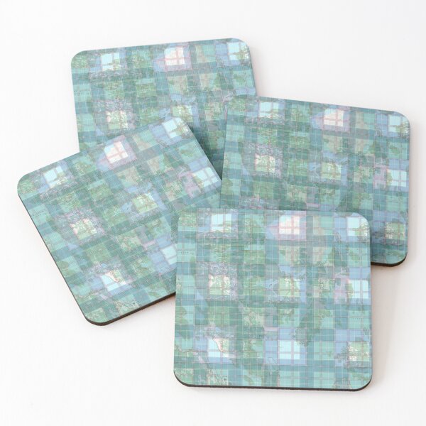 Item preview, Quadra Island Plaid Topographic Map designed and sold by RoboDynamite.