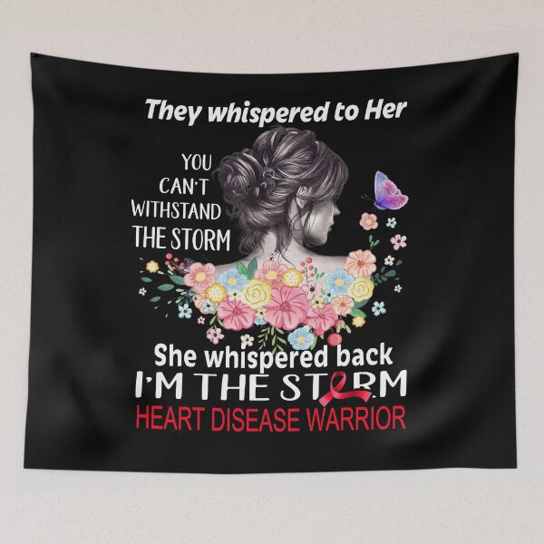 Item preview, Heart Disease Warrior I'm The Storm Heart Disease Awareness designed and sold by Hatjar.
