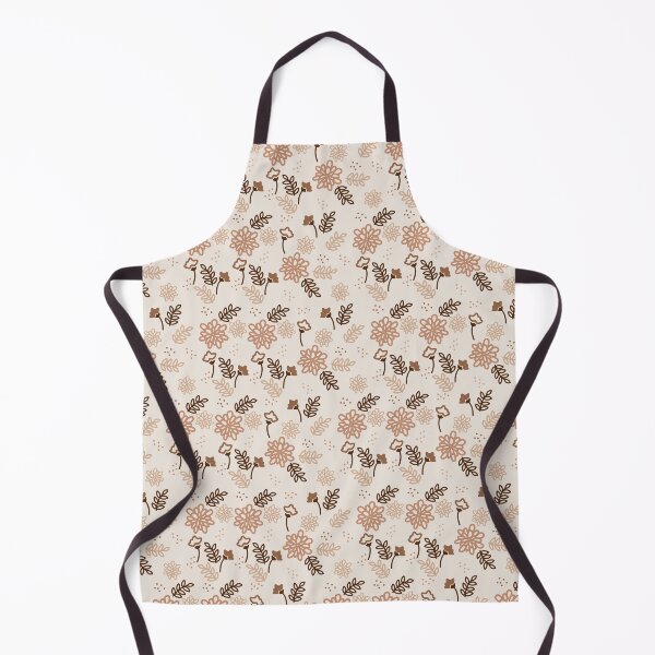 Item preview, brown floral print designed and sold by lotsofniches.