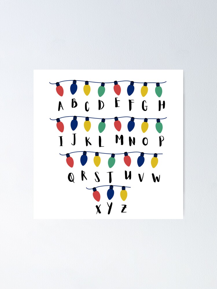 "Stranger things lights" Poster for Sale by meredith4446 | Redbubble