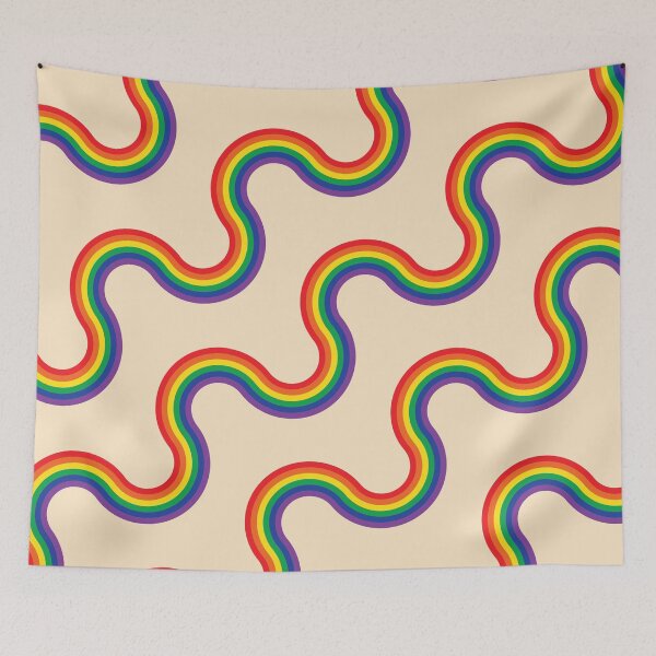 Item preview, Retro Style Rainbow Stripes designed and sold by VintageRetroDep.