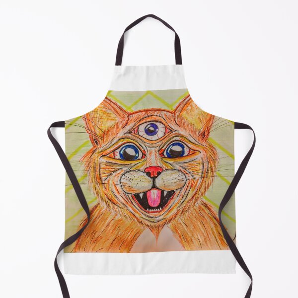 Item preview, Triptych Grimalkin Psychic Space Cat designed and sold by TheDapperZombie.