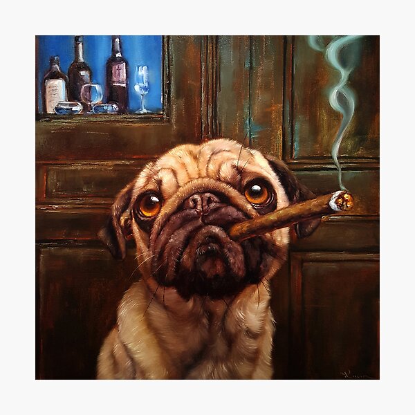 Item preview, Uptown Pug designed and sold by Lucia Heffernan.