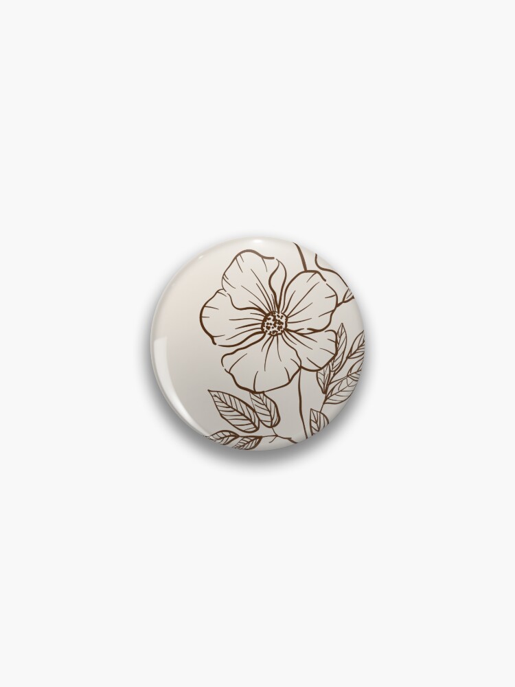 Cute Brown Aesthetic Flowers Sticker for Sale by lotsofniches