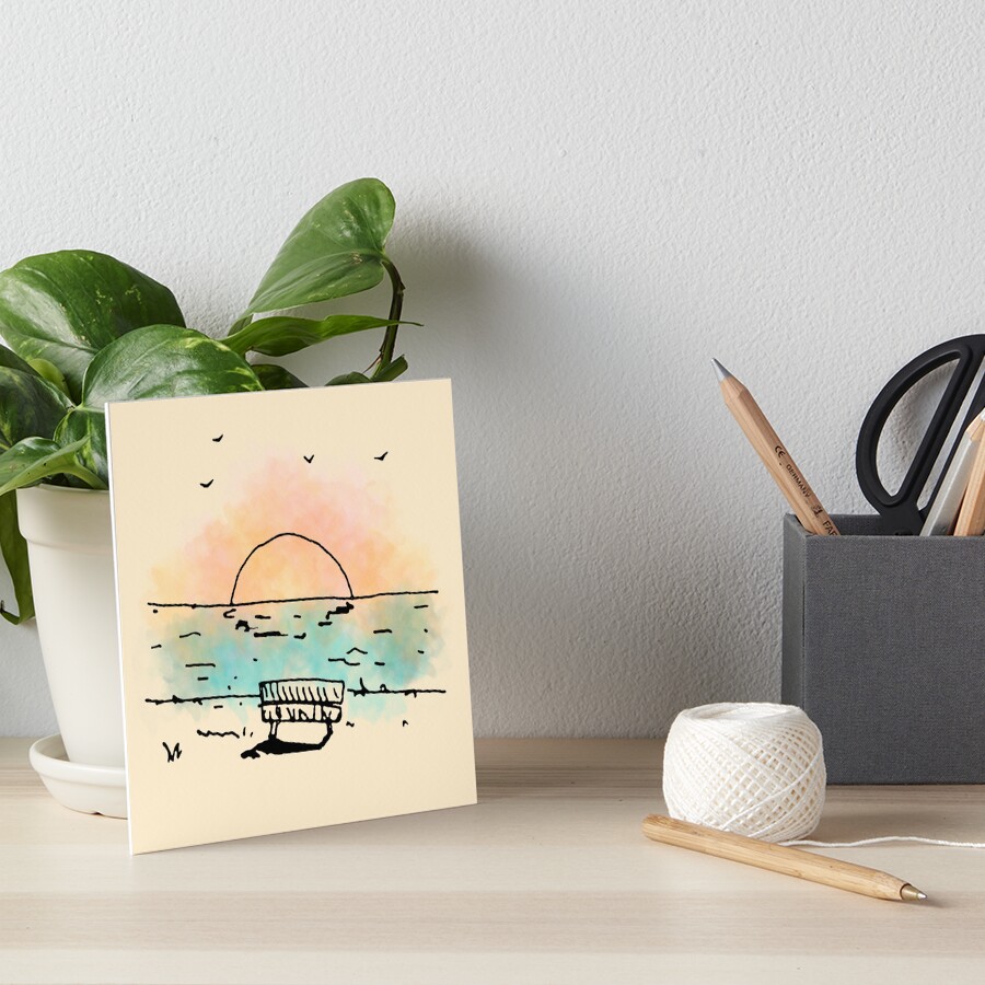 Item preview, Art Board Print designed and sold by GasmaskMood.