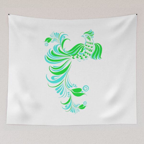Item preview, Teal Phoenix designed and sold by birdsbirds.