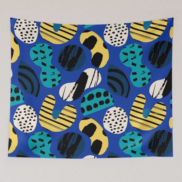 Item preview, colorful abstract pattern wrapping paper style designed and sold by theredsharp.