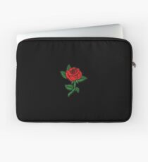 Rosenflecken Schwarz Laptoptasche