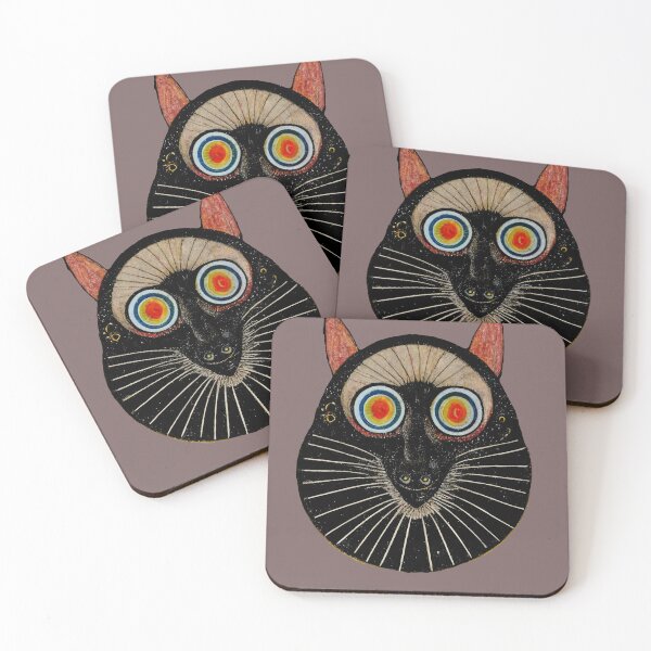Item preview, Weird Cat Demon, cute, Occult Retro Surrealism  designed and sold by MoreMachine.