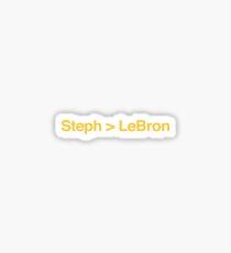 Steph is Greater Than LeBron Sticker