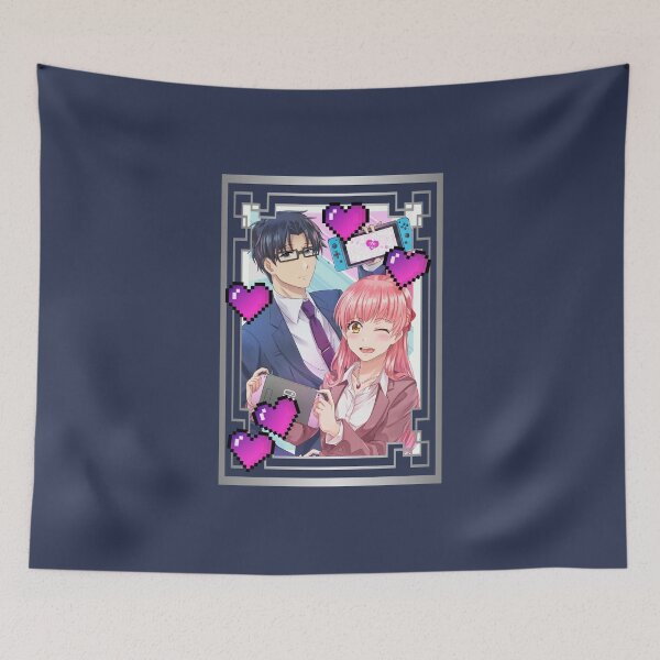 Item preview, Silver Wotakoi Love (on Navy) designed and sold by epinkb.