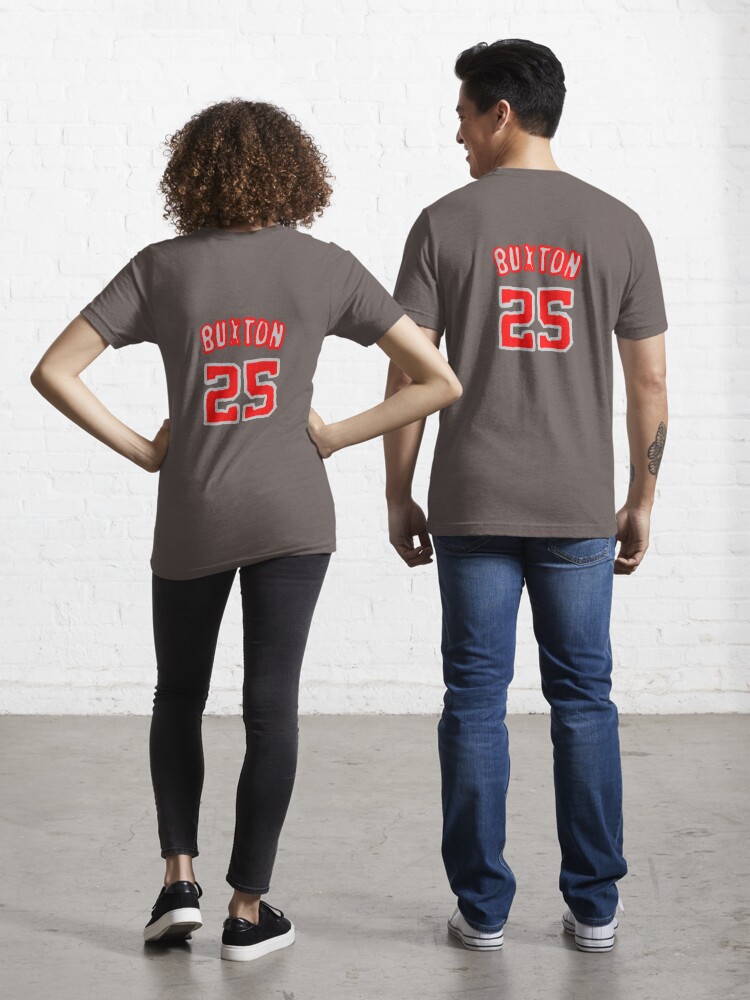  Byron Buxton Shirt (Cotton, Small, Heather Gray