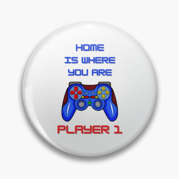 Item preview, Gamer Gift Ideas - Game Controller - Home Is Where You Are Player 1 designed and sold by CreativeCranium.