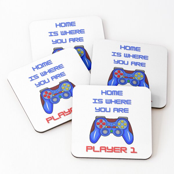 Item preview, Gamer Gift Ideas - Game Controller - Home Is Where You Are Player 1 designed and sold by CreativeCranium.