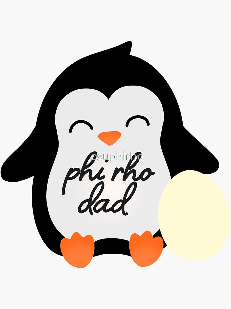 "Penguin Dad with Egg" Sticker for Sale by osuphirho Redbubble