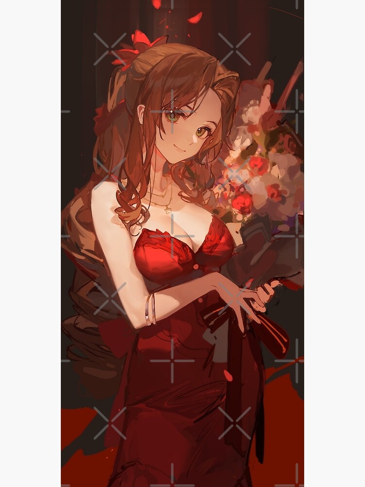 Aerith Red Dress Final Fantasy VII" Poster for Sale by KawaiiBoutique |  Redbubble