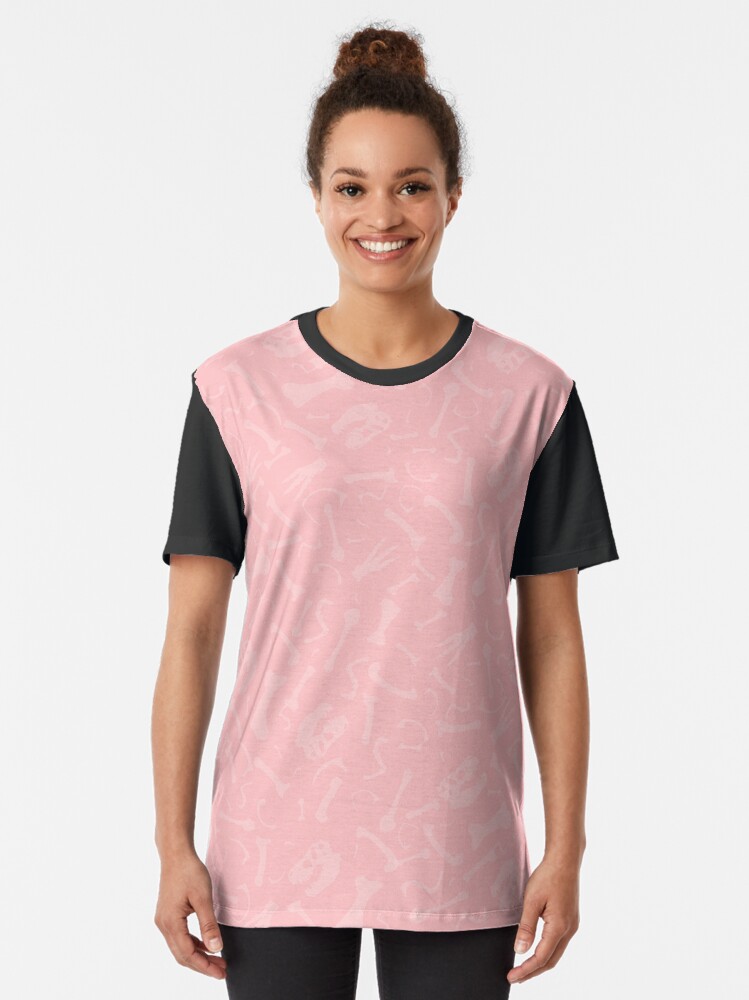 Alternate view of Pretty Prehistoric in Pink Graphic T-Shirt