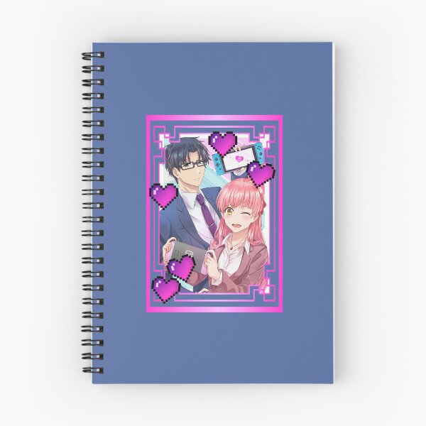 Item preview, Hot Pink Wotakoi Love (on Blue/Grey) designed and sold by epinkb.
