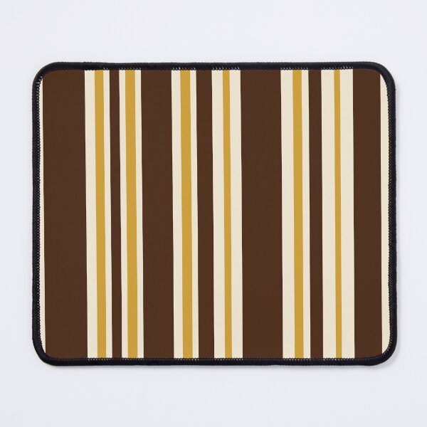 Item preview, Retro Midcentury 70s Vertical Stripe Pattern Brown and Gold designed and sold by kierkegaard.