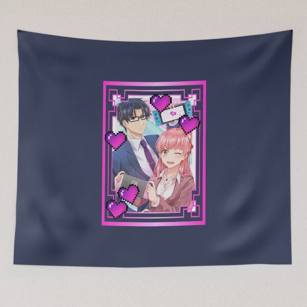 Item preview, Hot Pink Wotakoi Love (on Navy) designed and sold by epinkb.