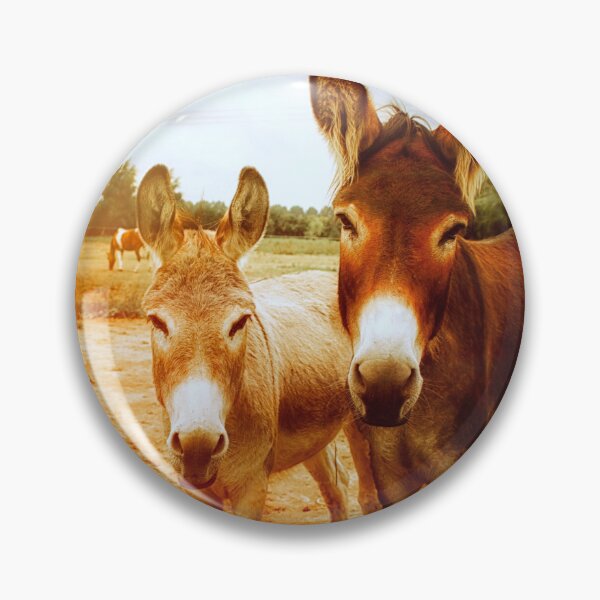 Item preview, ANIMALS #48 - Tan and Brown Donkeys designed and sold by DEL-Productions.