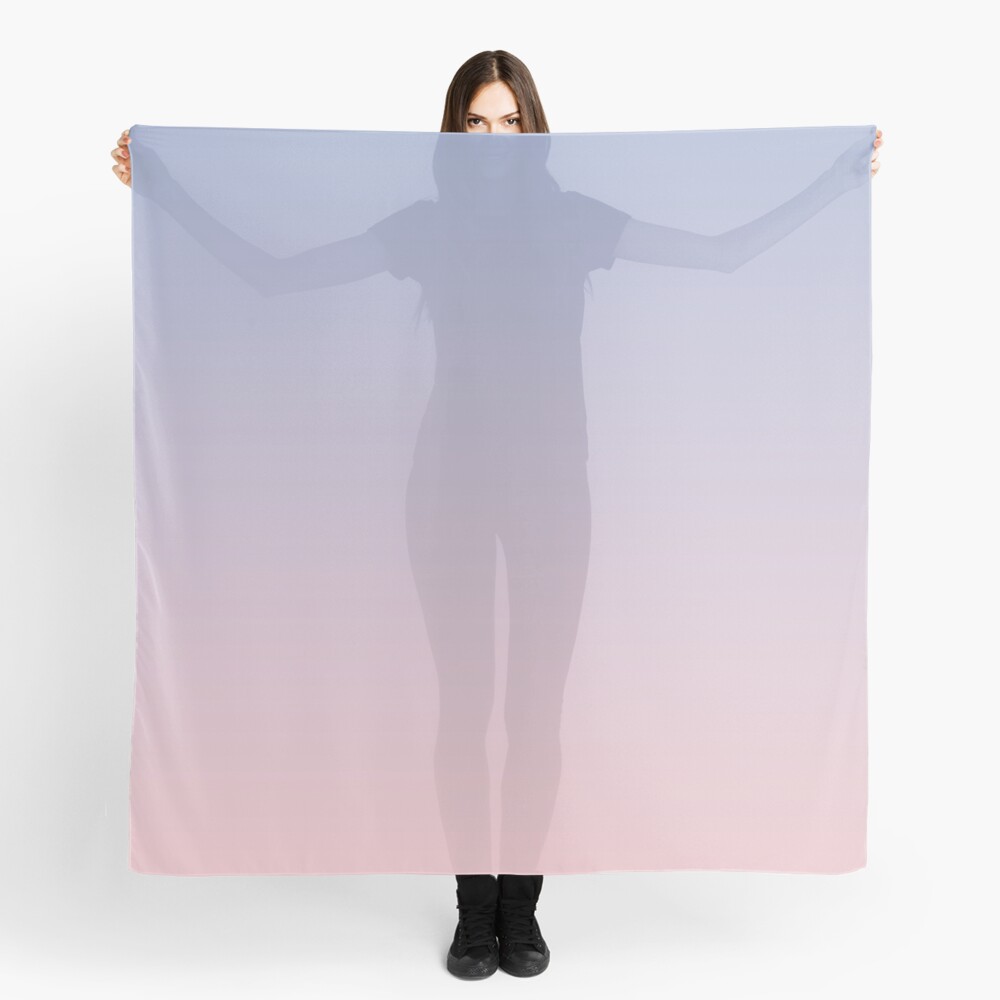 Pantone Color of the Year 2016 Rose Quartz - Serenity - Ombre Scarf