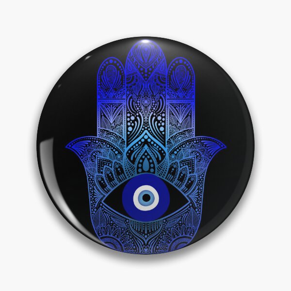 Item preview, Blue evil eye hamsa hand mandala designed and sold by PMDesigns222.