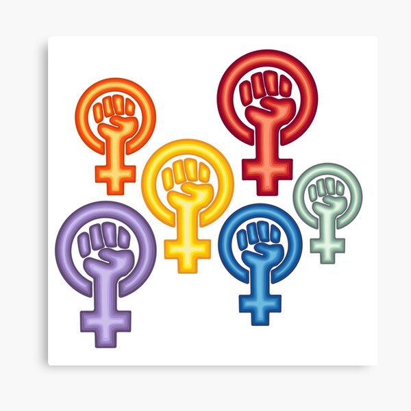 Feminist Symbol All Over Print Canvas Print