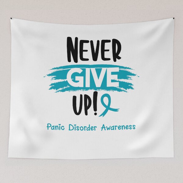 Item preview, Panic Disorder Warrior - Panic Disorder Awareness - Never Give Up! designed and sold by Robbsyn.