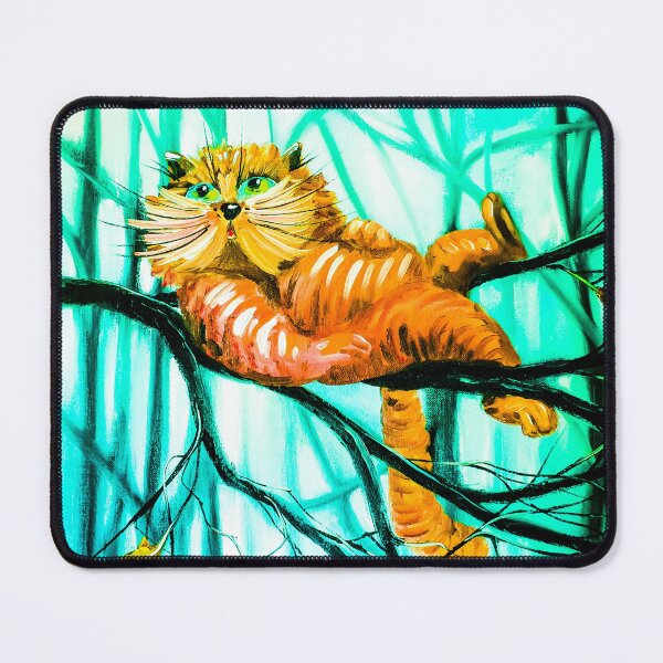Item preview, Cat, Relax, edited oil painting by Marina Daniluka designed and sold by MariDaniArt.