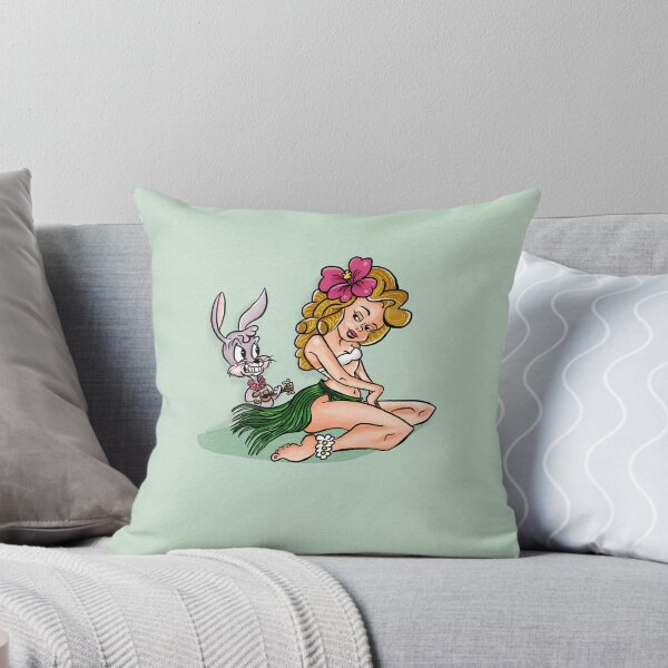 Item preview, Cartoon Blonde Hula Pinup designed and sold by cartoonpinups.