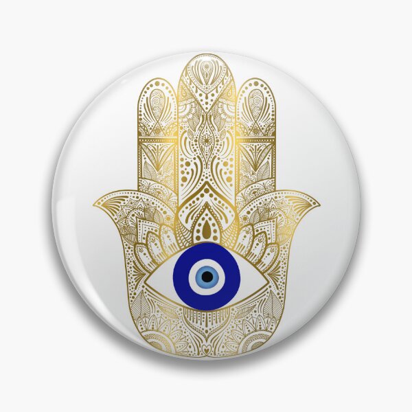 Item preview, Gold evil eye hamsa hand mandala designed and sold by PMDesigns222.
