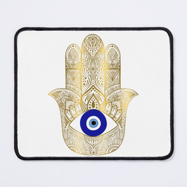 Item preview, Gold evil eye hamsa hand mandala designed and sold by PMDesigns222.