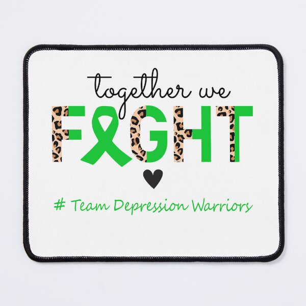Item preview, Depression Awareness Together We Fight Team Depression Warriors designed and sold by whlrcheryl.