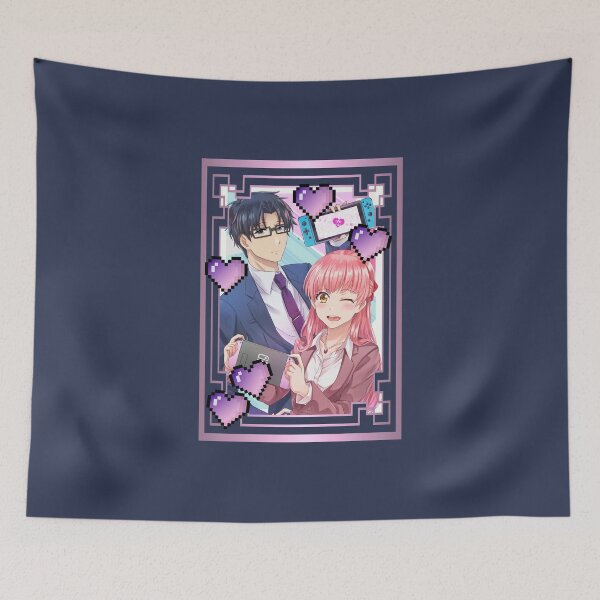 Item preview, Light Pink Wotakoi Love (on Navy) designed and sold by epinkb.