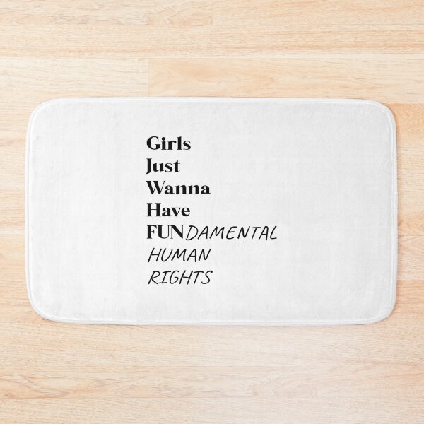 Item preview, Girls Just Wanna Have Fundamental Human Rights Shirt, Rights Shirt for Women, Women's Rights, Feminist Shirts, Fundamental Rights, designed and sold by AndalAE.
