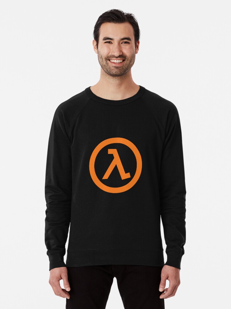 Aperçu 1 sur 5. Sweatshirt léger avec l'œuvre Logo Lambda demi-vie créée et vendue par Icedcream.