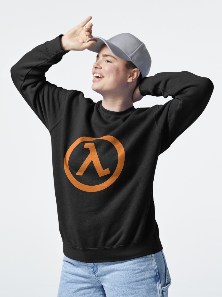 Aperçu 5 sur 7. Sweatshirt épais avec l'œuvre Logo Lambda demi-vie créée et vendue par Icedcream.