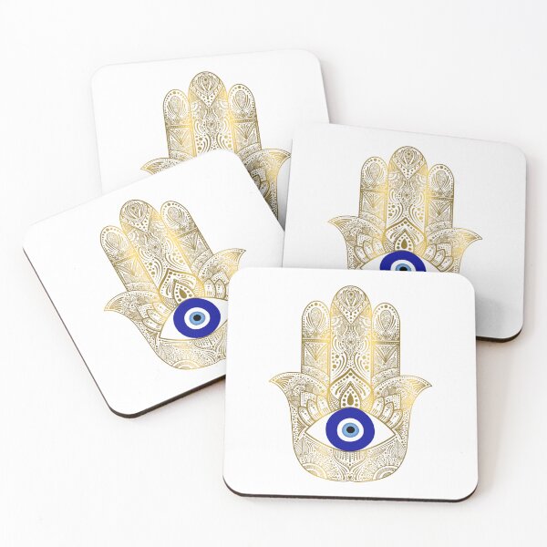 Item preview, Gold evil eye hamsa hand mandala designed and sold by PMDesigns222.