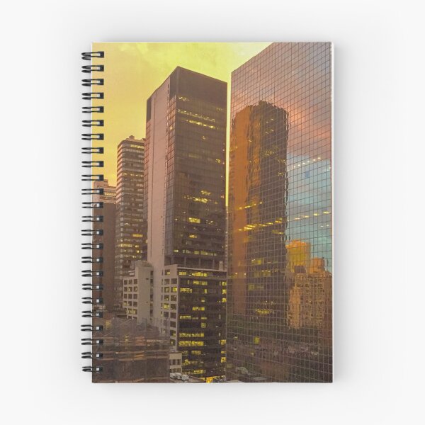 Item preview, Sunset Skyscrapers Manhattan New York City  designed and sold by eleonoraingrid.