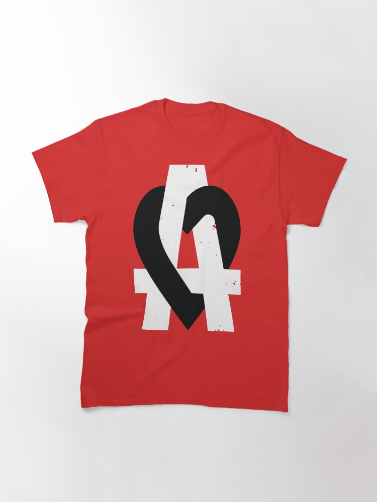 Thumbnail 2 of 7, Classic T-Shirt, Anarchy Heart (Red) designed and sold by Jarren Nylund.