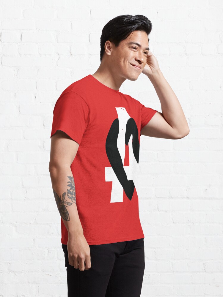 Thumbnail 5 of 7, Classic T-Shirt, Anarchy Heart (Red) designed and sold by Jarren Nylund.