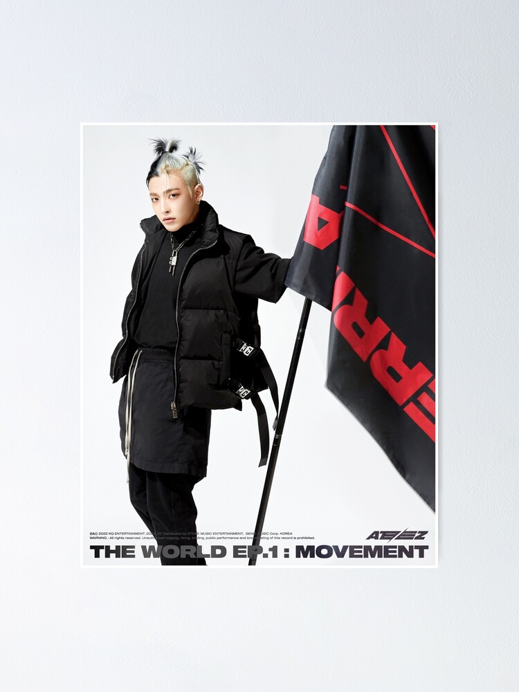 "Ateez Hongjoong The World Ep.1: Movement " Poster by UnpopularM