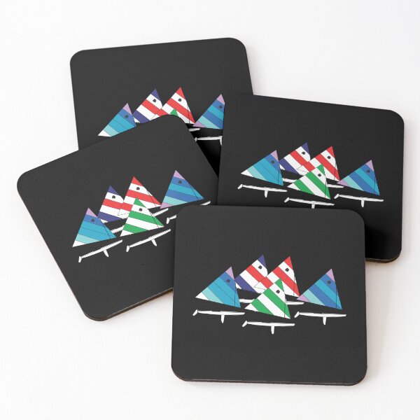 Item preview, Sunfish Sailboats Racing Sticker designed and sold by felyn3gloria.