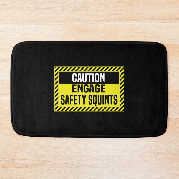 Item preview, Safety Squints Funny Warning Sign Racerback Tank Top designed and sold by donniejeanjr6.
