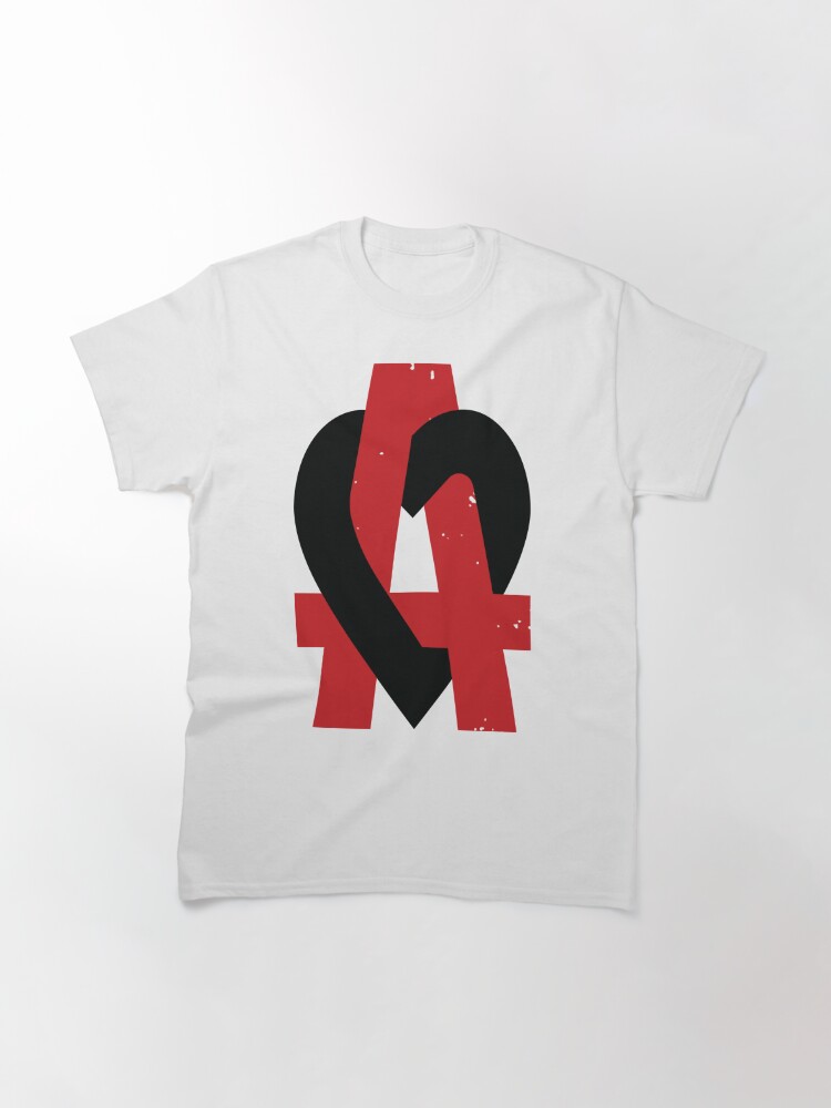 Thumbnail 2 of 7, Classic T-Shirt, Anarchy Heart (White) designed and sold by Jarren Nylund.