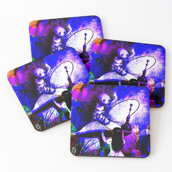 Item preview, Vintage Neon Alice & Caterpillar designed and sold by ArtbySBS.