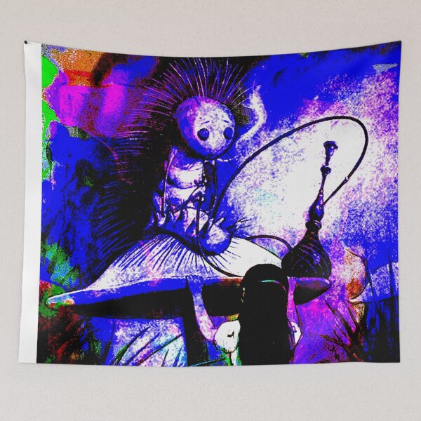 Item preview, Vintage Neon Alice & Caterpillar designed and sold by ArtbySBS.