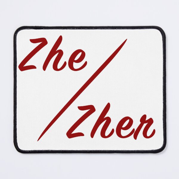 Item preview, My pronouns are - zhe / zher / zhim designed and sold by Hawthorn Mineart.